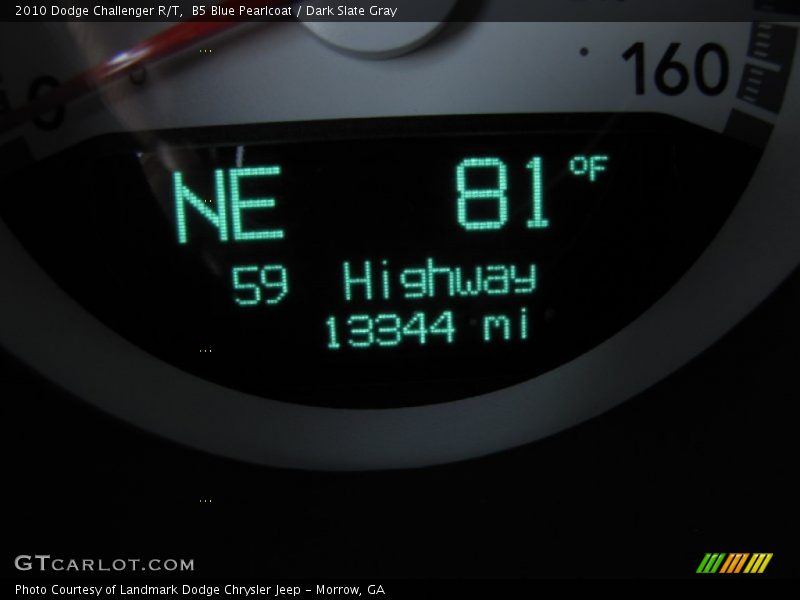 B5 Blue Pearlcoat / Dark Slate Gray 2010 Dodge Challenger R/T