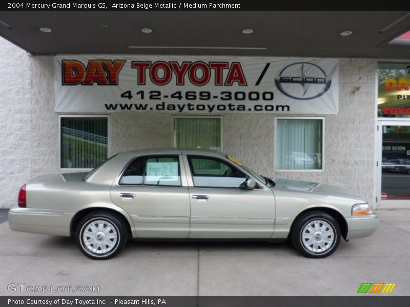Arizona Beige Metallic / Medium Parchment 2004 Mercury Grand Marquis GS