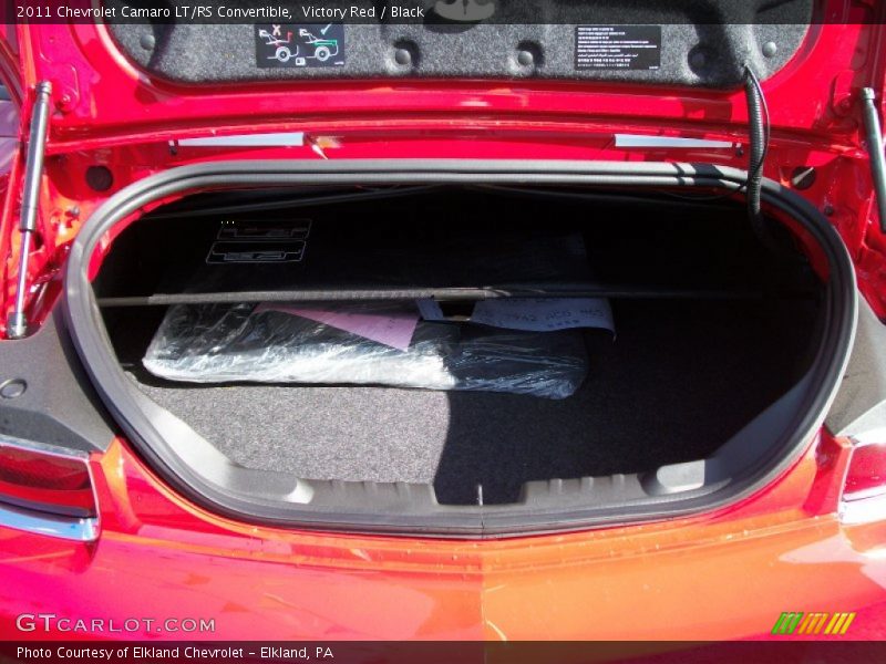  2011 Camaro LT/RS Convertible Trunk