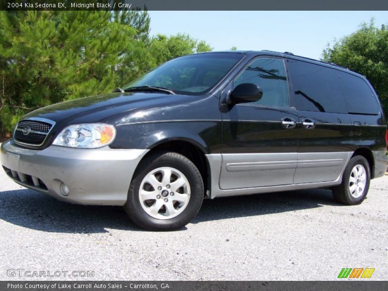 Midnight Black / Gray 2004 Kia Sedona EX