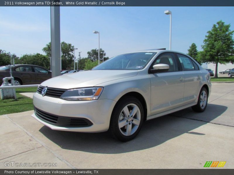 White Gold Metallic / Cornsilk Beige 2011 Volkswagen Jetta TDI Sedan