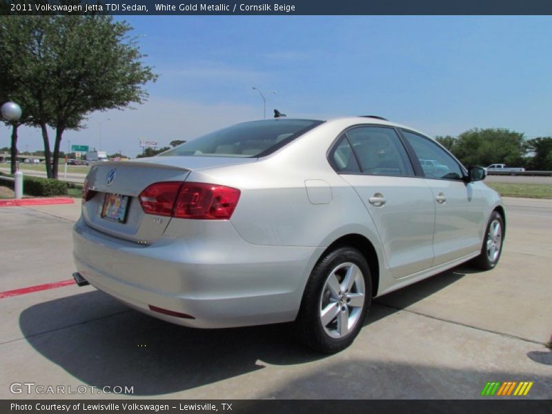 White Gold Metallic / Cornsilk Beige 2011 Volkswagen Jetta TDI Sedan