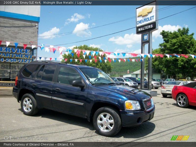 Midnight Blue Metallic / Light Gray 2008 GMC Envoy SLE 4x4