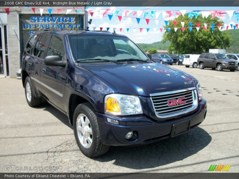 Midnight Blue Metallic / Light Gray 2008 GMC Envoy SLE 4x4