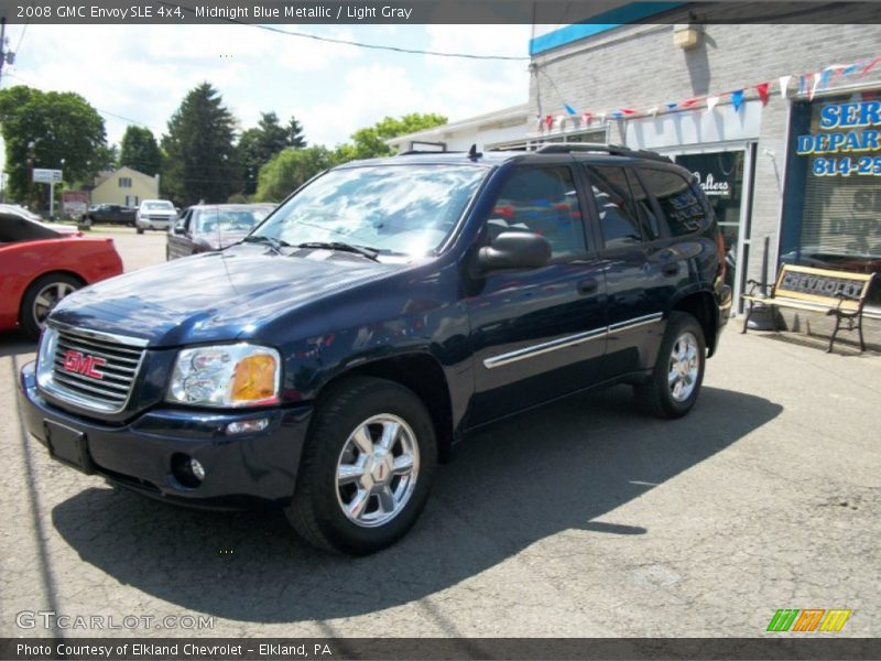 Midnight Blue Metallic / Light Gray 2008 GMC Envoy SLE 4x4