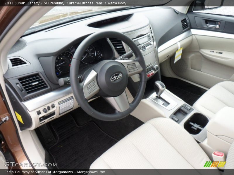 Warm Ivory Interior - 2011 Legacy 2.5i Premium 