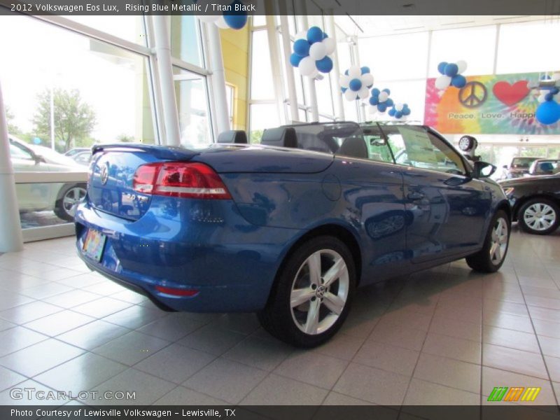 Rising Blue Metallic / Titan Black 2012 Volkswagen Eos Lux