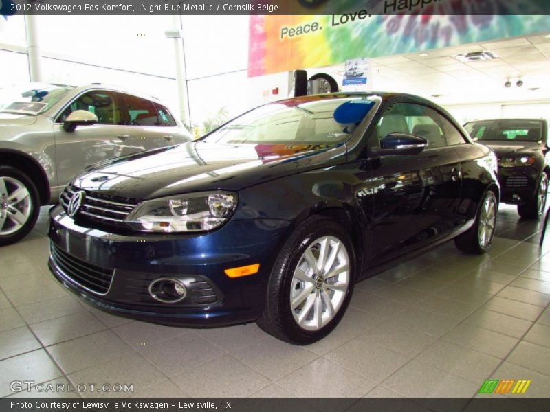 Night Blue Metallic / Cornsilk Beige 2012 Volkswagen Eos Komfort
