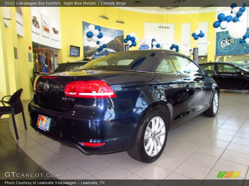 Night Blue Metallic / Cornsilk Beige 2012 Volkswagen Eos Komfort