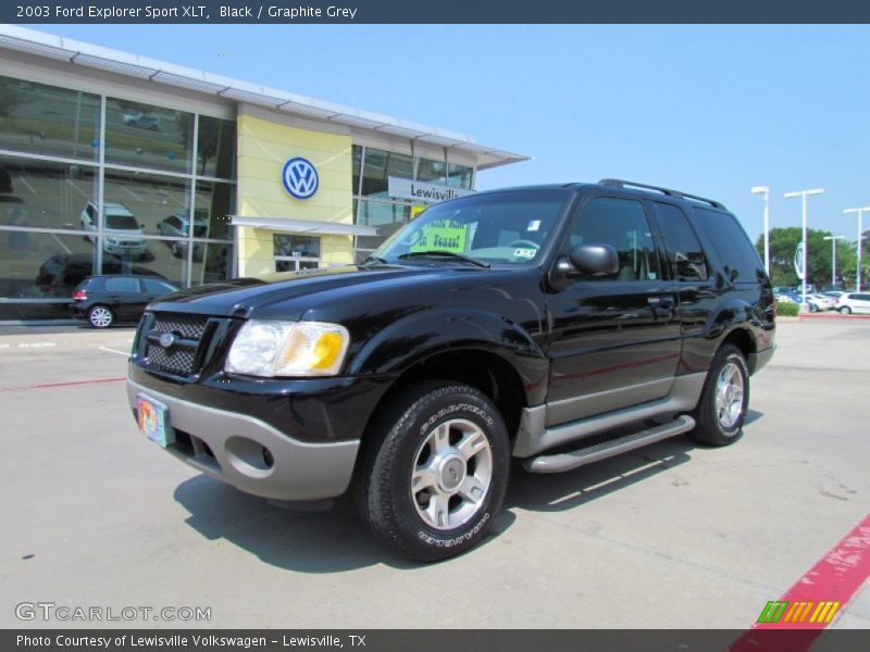 Black / Graphite Grey 2003 Ford Explorer Sport XLT