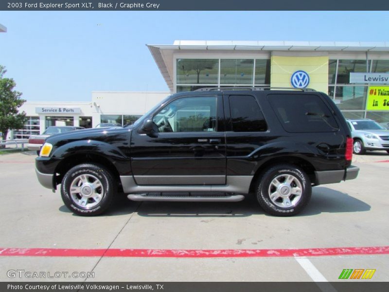 Black / Graphite Grey 2003 Ford Explorer Sport XLT
