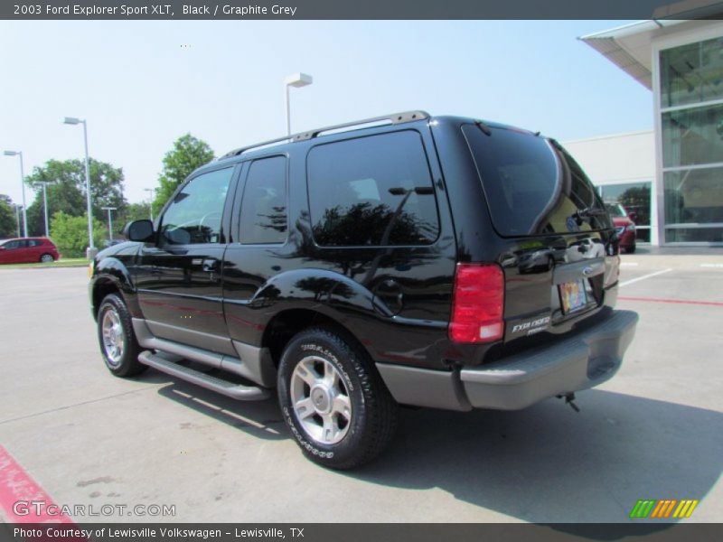 Black / Graphite Grey 2003 Ford Explorer Sport XLT
