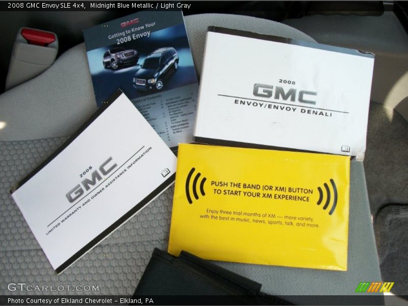 Midnight Blue Metallic / Light Gray 2008 GMC Envoy SLE 4x4