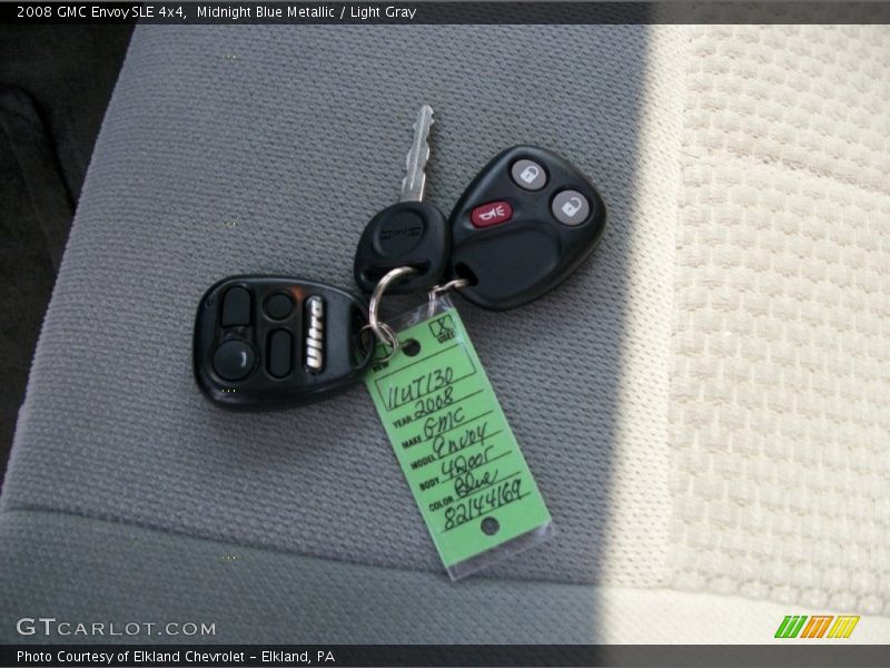 Midnight Blue Metallic / Light Gray 2008 GMC Envoy SLE 4x4