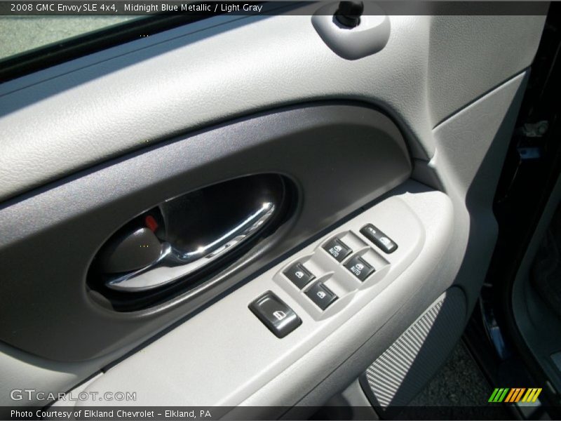 Midnight Blue Metallic / Light Gray 2008 GMC Envoy SLE 4x4