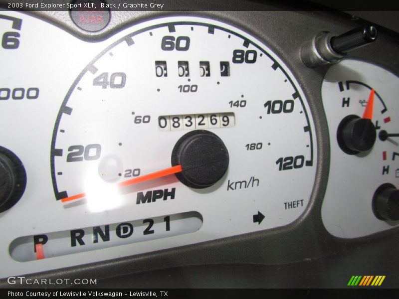 Black / Graphite Grey 2003 Ford Explorer Sport XLT