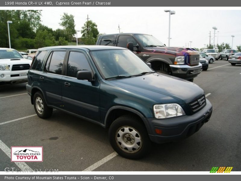 Cypress Green Pearl / Charcoal 1998 Honda CR-V LX 4WD