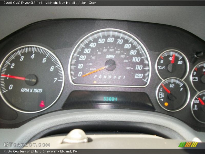 Midnight Blue Metallic / Light Gray 2008 GMC Envoy SLE 4x4