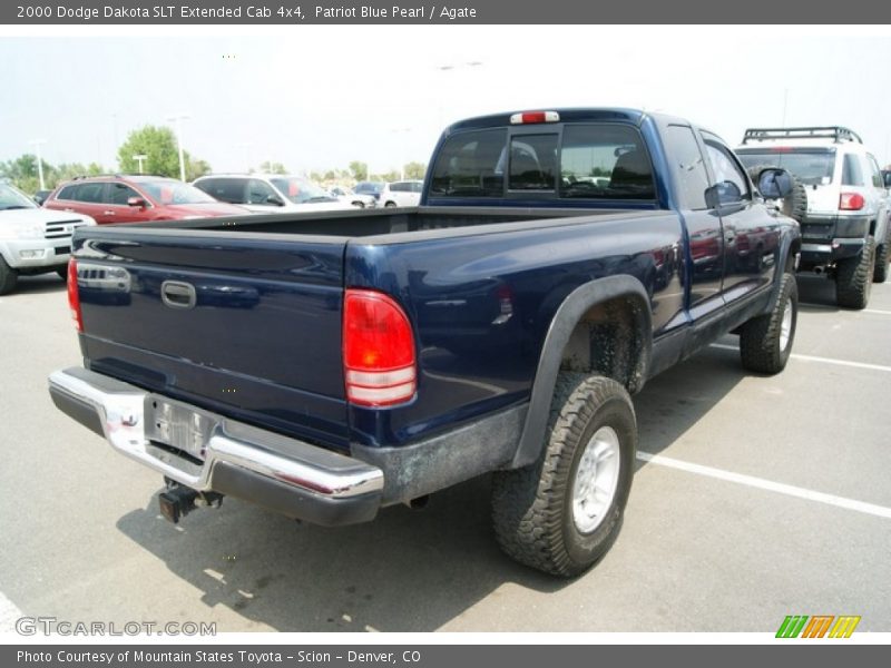 Patriot Blue Pearl / Agate 2000 Dodge Dakota SLT Extended Cab 4x4