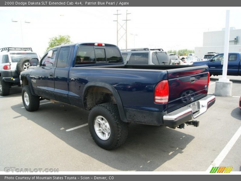 Patriot Blue Pearl / Agate 2000 Dodge Dakota SLT Extended Cab 4x4