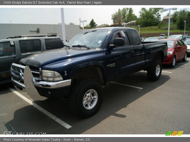 Patriot Blue Pearl / Agate 2000 Dodge Dakota SLT Extended Cab 4x4