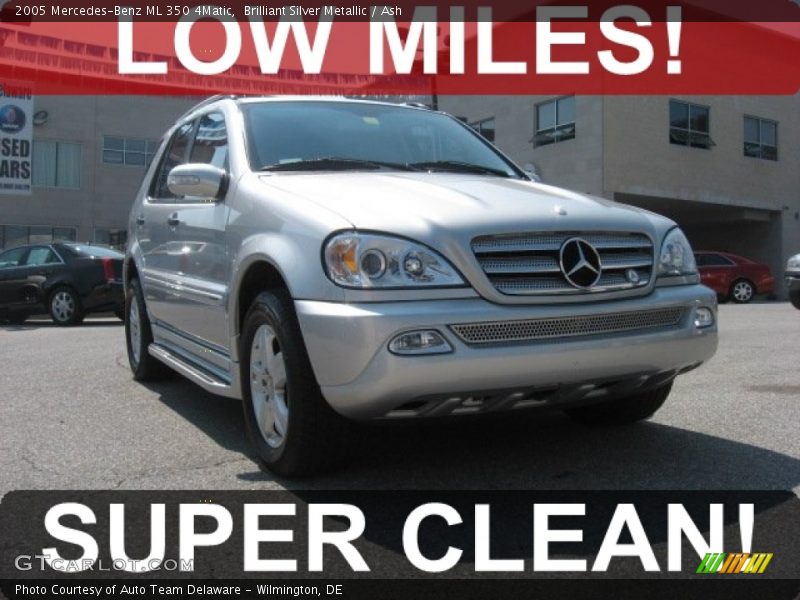 Brilliant Silver Metallic / Ash 2005 Mercedes-Benz ML 350 4Matic