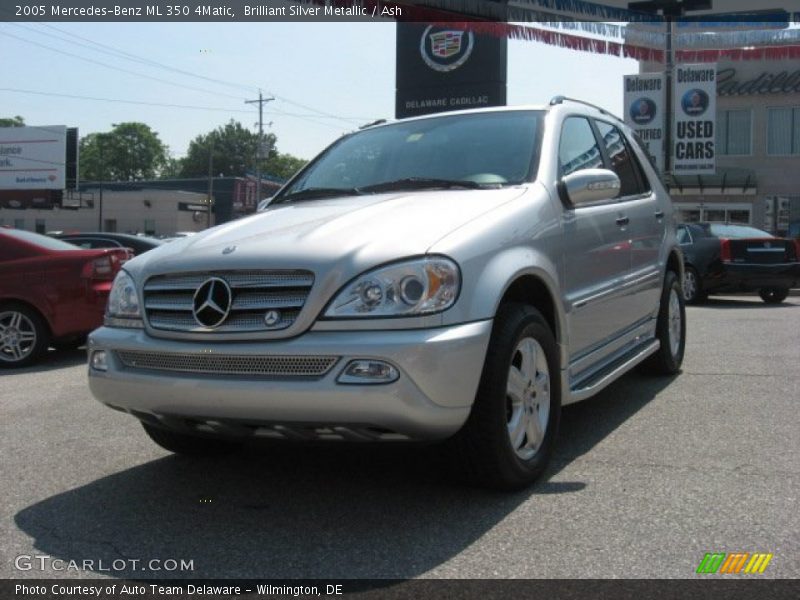 Brilliant Silver Metallic / Ash 2005 Mercedes-Benz ML 350 4Matic