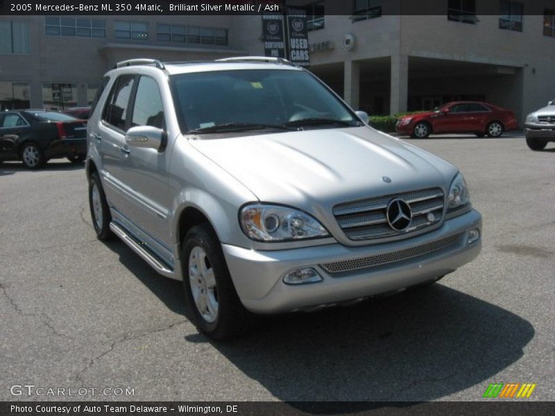 Brilliant Silver Metallic / Ash 2005 Mercedes-Benz ML 350 4Matic