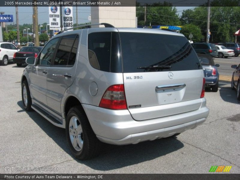 Brilliant Silver Metallic / Ash 2005 Mercedes-Benz ML 350 4Matic
