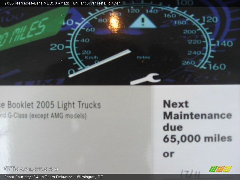 Brilliant Silver Metallic / Ash 2005 Mercedes-Benz ML 350 4Matic