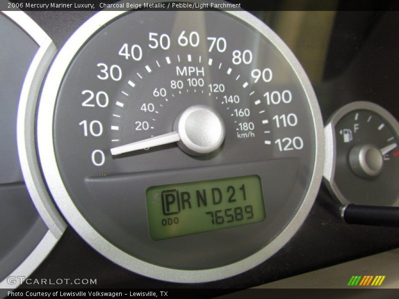 Charcoal Beige Metallic / Pebble/Light Parchment 2006 Mercury Mariner Luxury