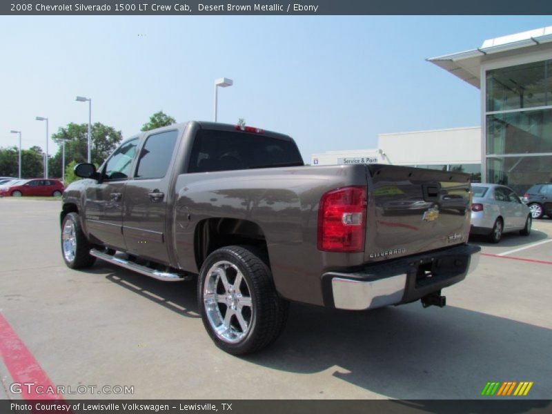 Desert Brown Metallic / Ebony 2008 Chevrolet Silverado 1500 LT Crew Cab