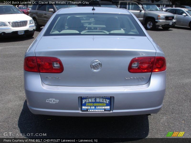 Glacier Blue Metallic / Titanium Gray 2006 Buick Lucerne CX