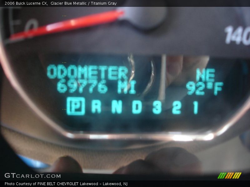 Glacier Blue Metallic / Titanium Gray 2006 Buick Lucerne CX
