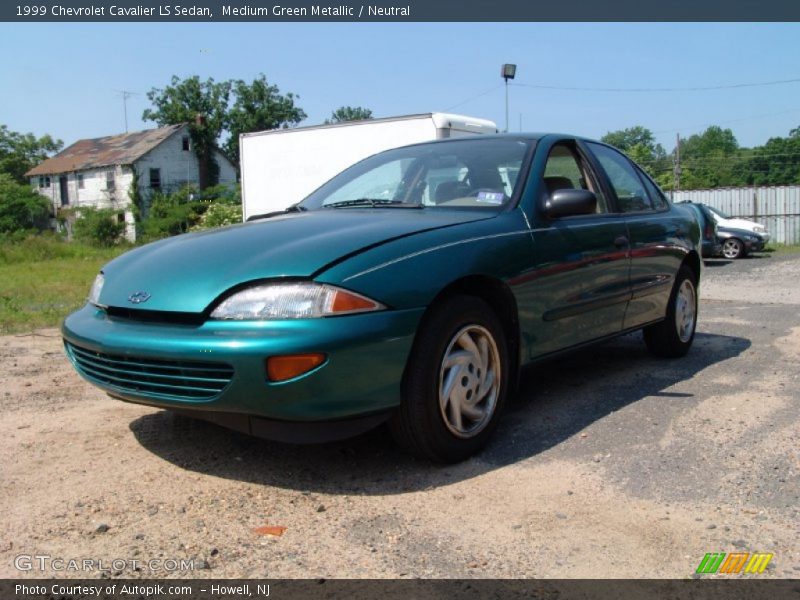 Medium Green Metallic / Neutral 1999 Chevrolet Cavalier LS Sedan