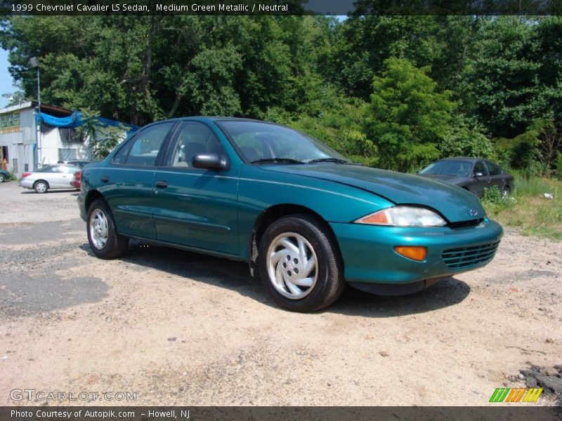 Medium Green Metallic / Neutral 1999 Chevrolet Cavalier LS Sedan