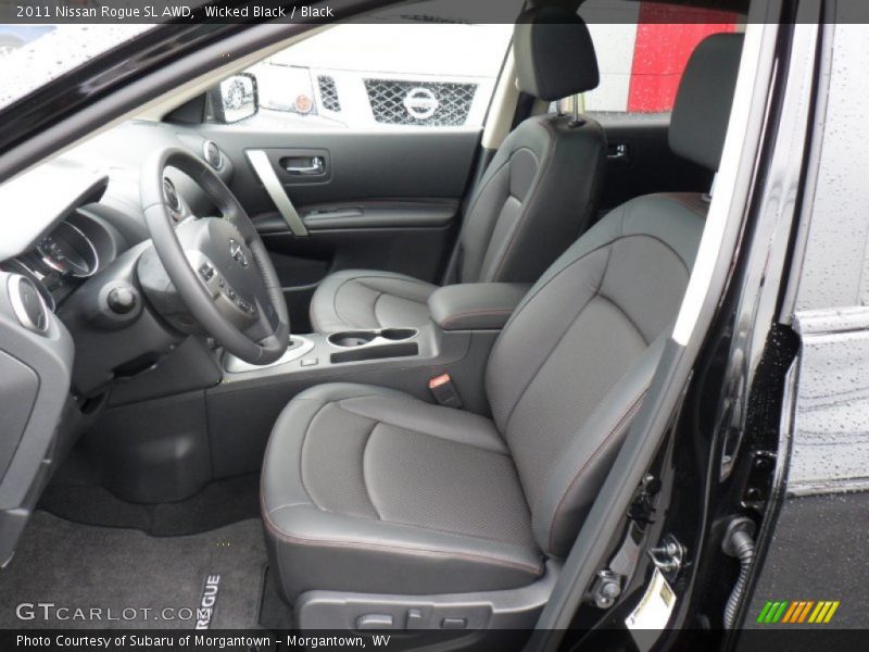 Wicked Black / Black 2011 Nissan Rogue SL AWD