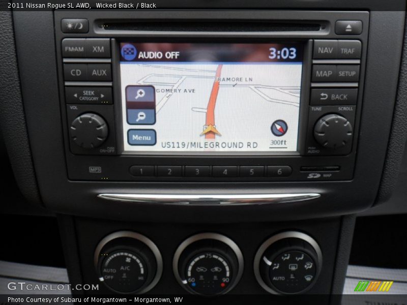 Wicked Black / Black 2011 Nissan Rogue SL AWD