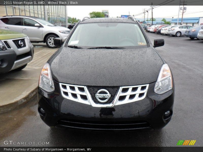 Wicked Black / Black 2011 Nissan Rogue SL AWD