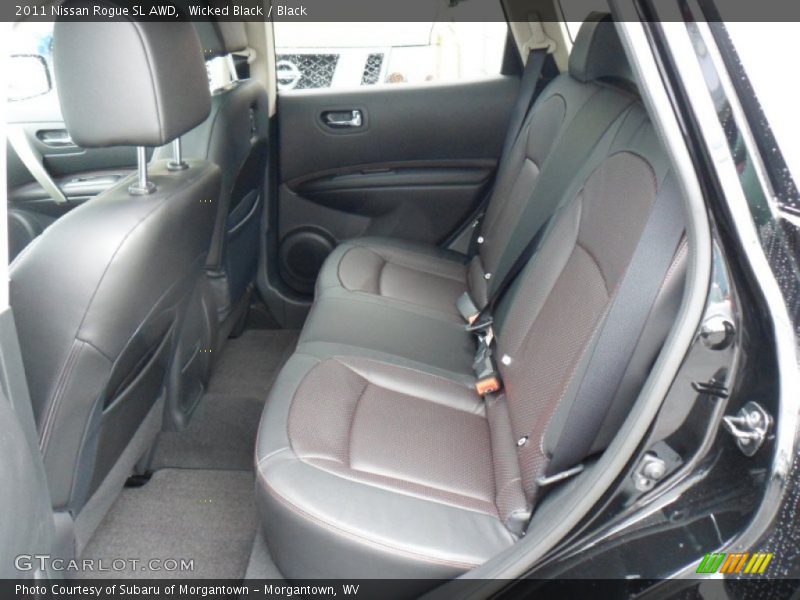 Wicked Black / Black 2011 Nissan Rogue SL AWD