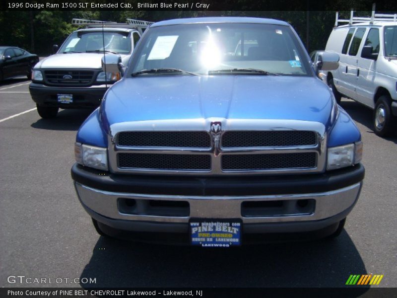 Brilliant Blue Pearl / Gray 1996 Dodge Ram 1500 SLT Extended Cab