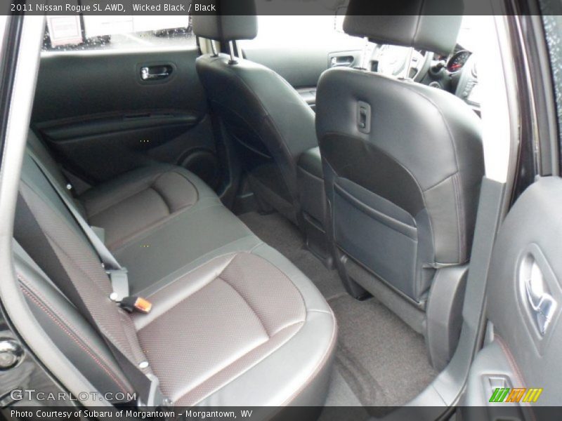 Wicked Black / Black 2011 Nissan Rogue SL AWD