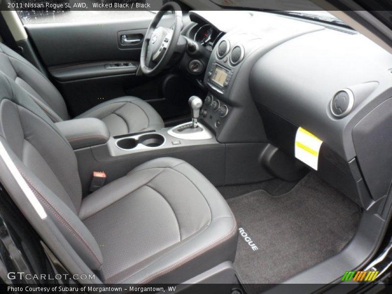 Wicked Black / Black 2011 Nissan Rogue SL AWD