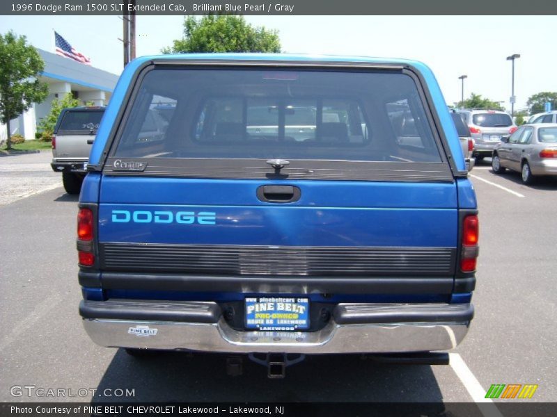 Brilliant Blue Pearl / Gray 1996 Dodge Ram 1500 SLT Extended Cab