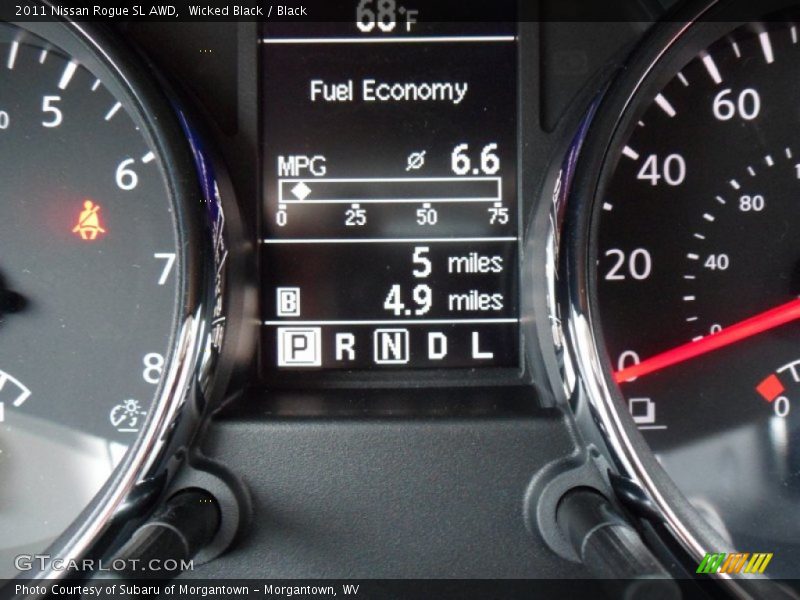 Wicked Black / Black 2011 Nissan Rogue SL AWD