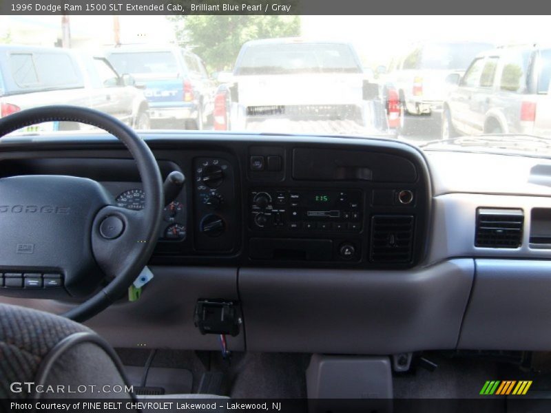 Brilliant Blue Pearl / Gray 1996 Dodge Ram 1500 SLT Extended Cab