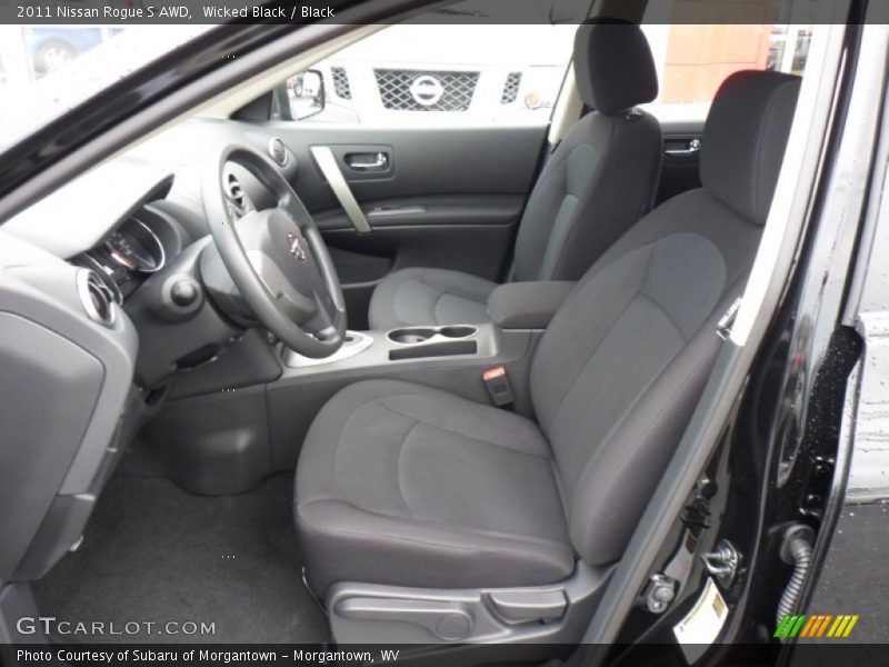 Wicked Black / Black 2011 Nissan Rogue S AWD