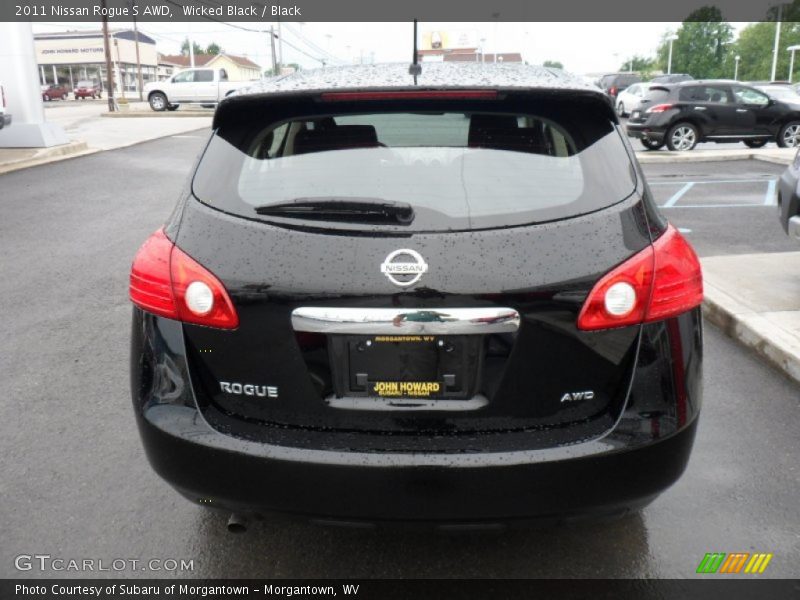 Wicked Black / Black 2011 Nissan Rogue S AWD