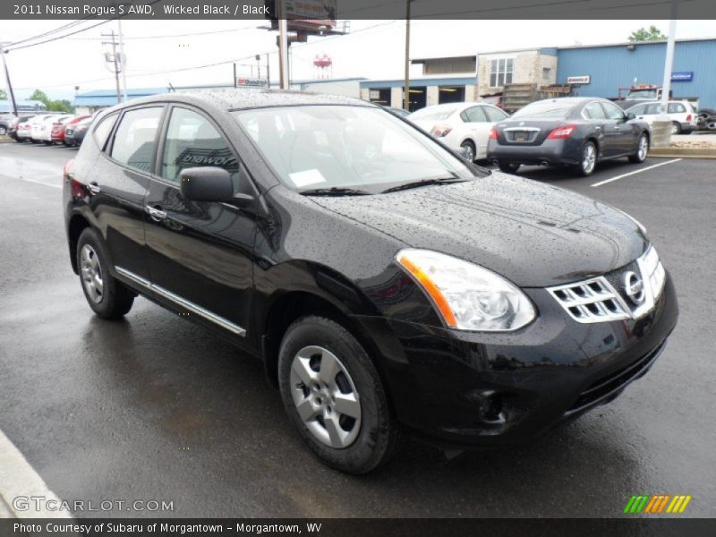 Wicked Black / Black 2011 Nissan Rogue S AWD