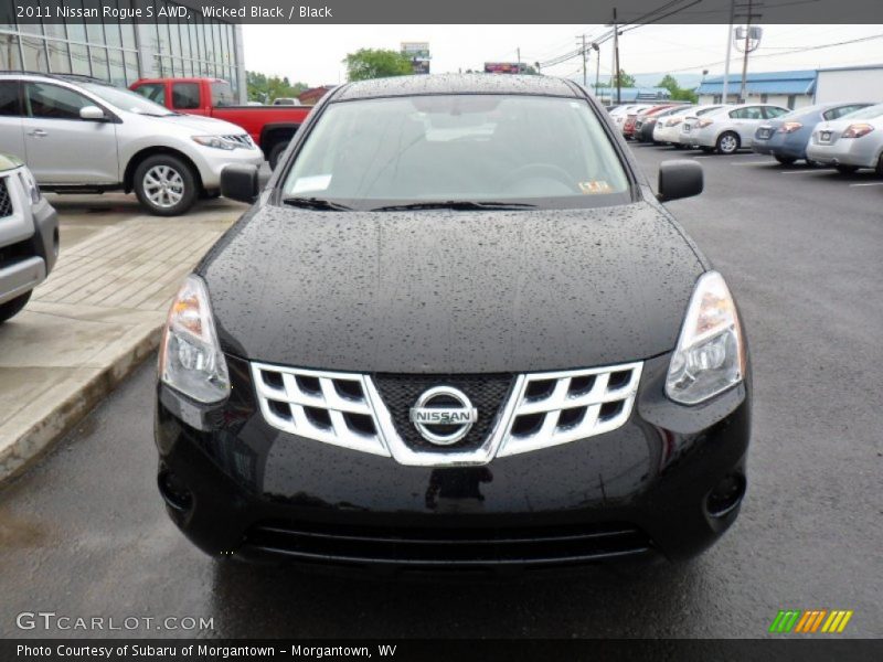 Wicked Black / Black 2011 Nissan Rogue S AWD